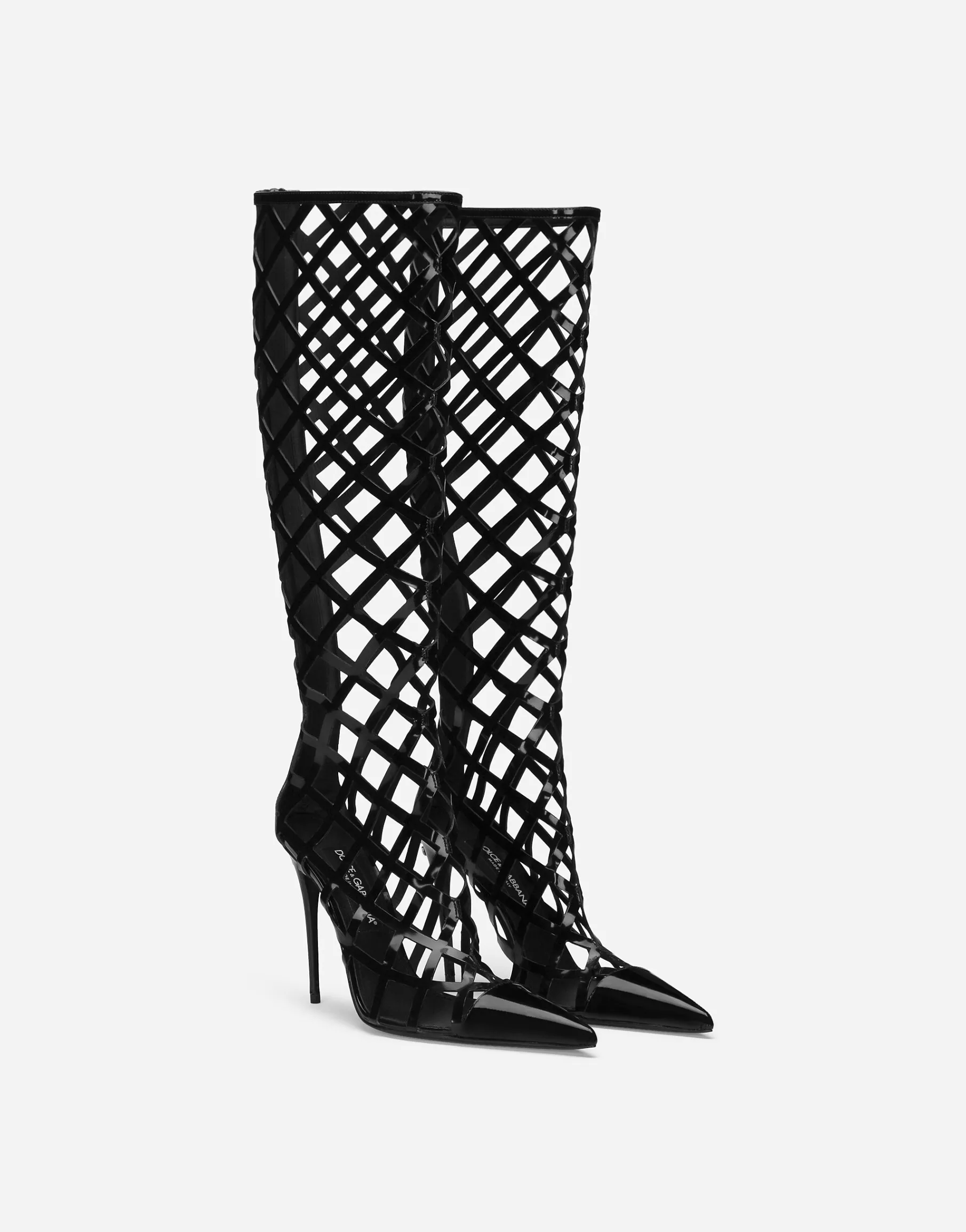 Polished calfskin boots