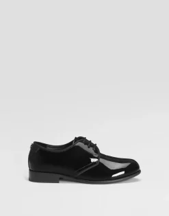 Polished calfskin Derby shoes