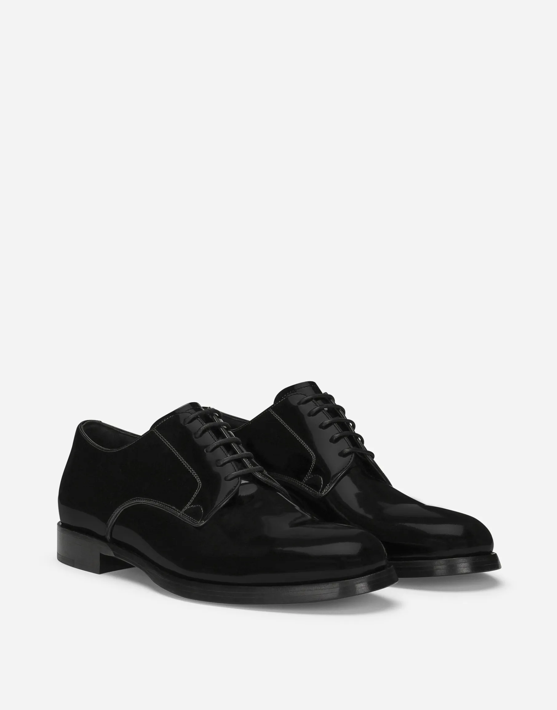 Polished calfskin Derby shoes
