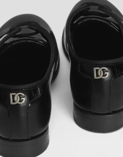 Polished calfskin Derby shoes