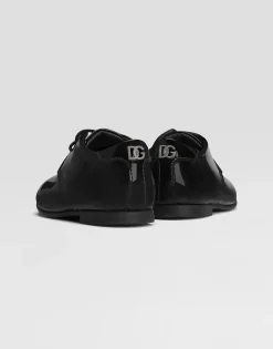 Polished calfskin Derby shoes