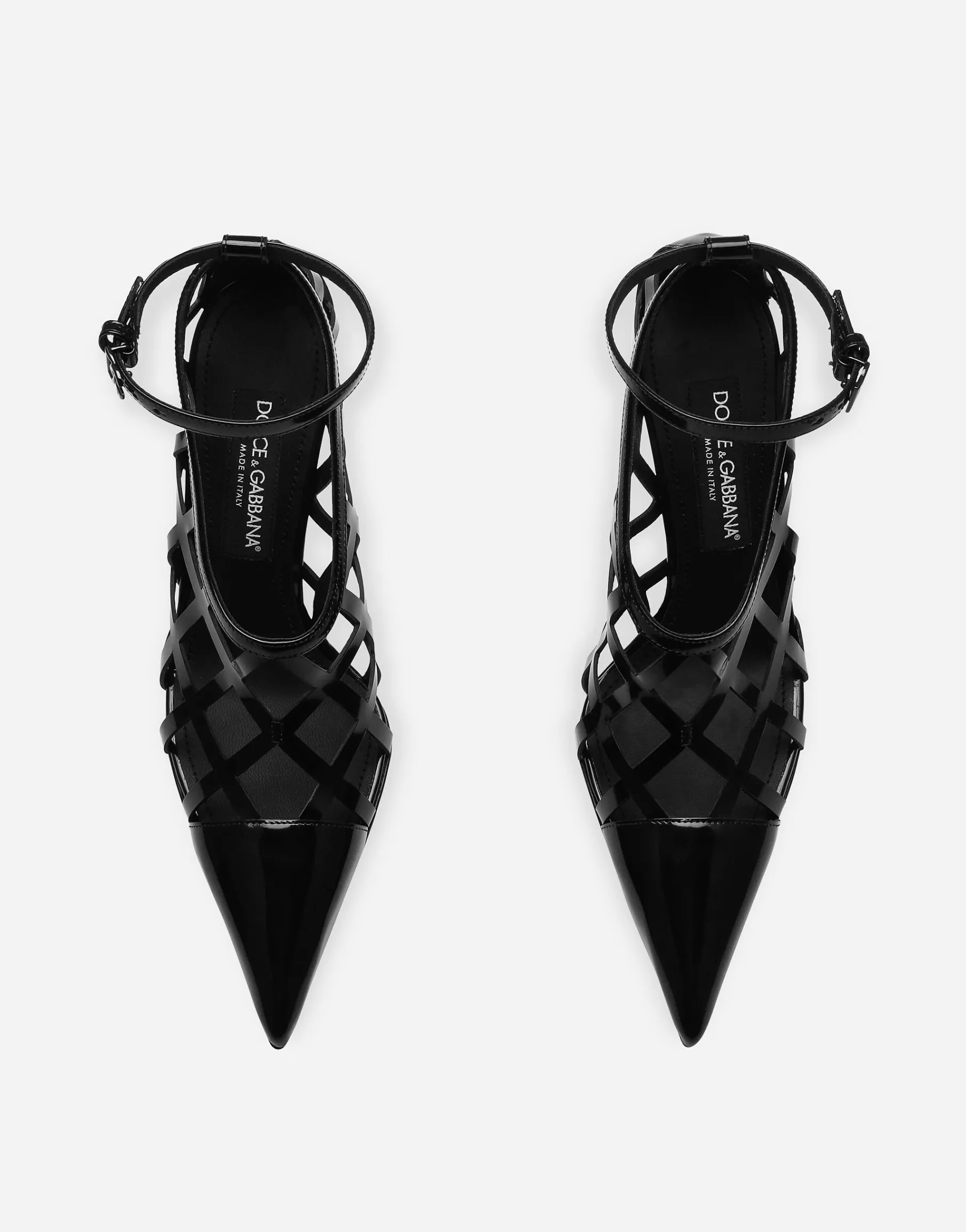 Polished calfskin pumps