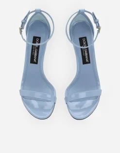 Polished calfskin sandals