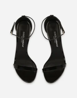 Polished calfskin sandals
