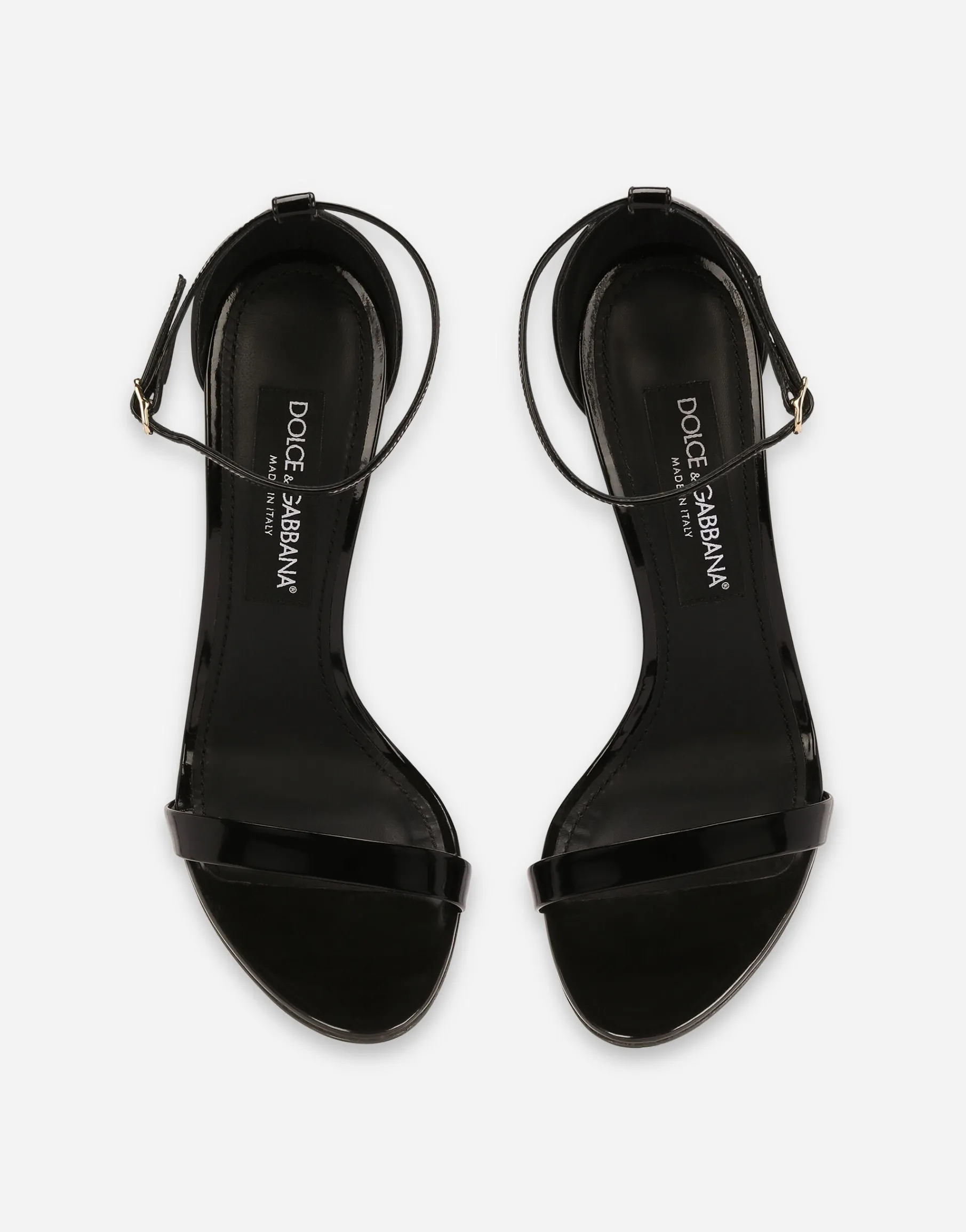 Polished calfskin sandals