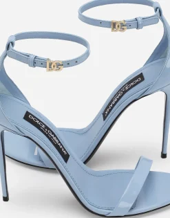 Polished calfskin sandals