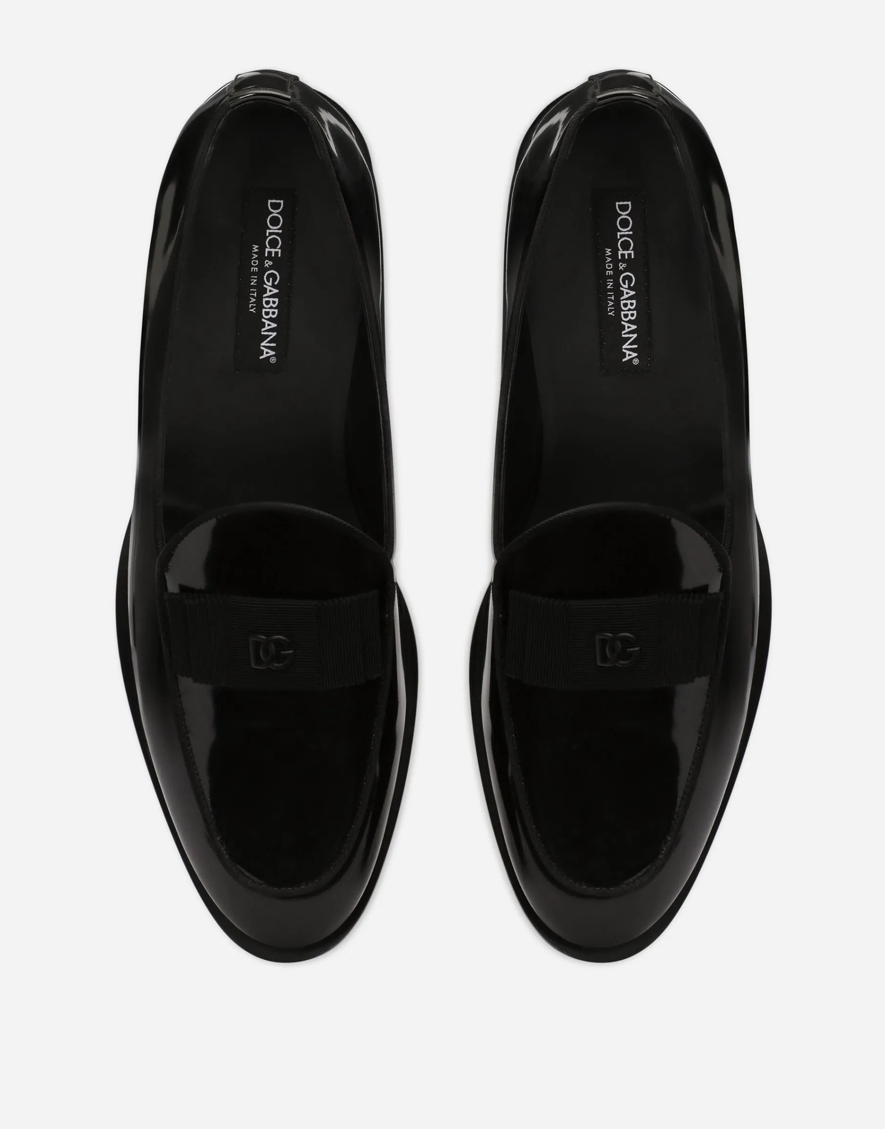 Polished calfskin slippers