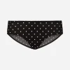 Polka-dot silk panties