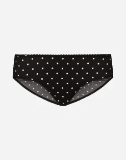 Polka-dot silk panties