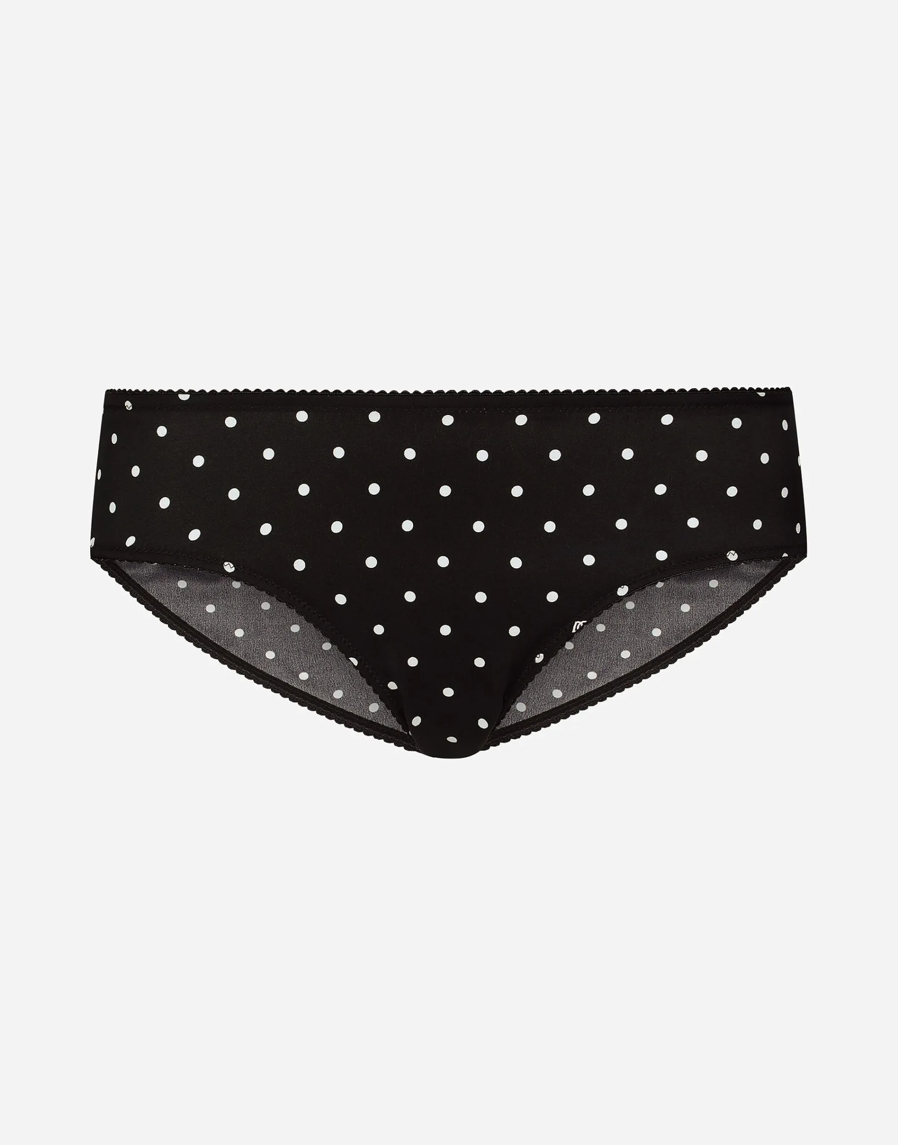 Polka-dot silk panties