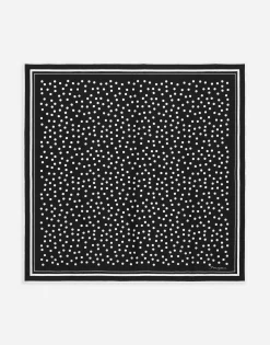 Polka-dot twill scarf (90x90)