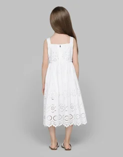 Poplin and broderie anglaise dress