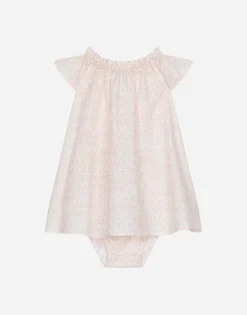 Poplin dress with bloomers