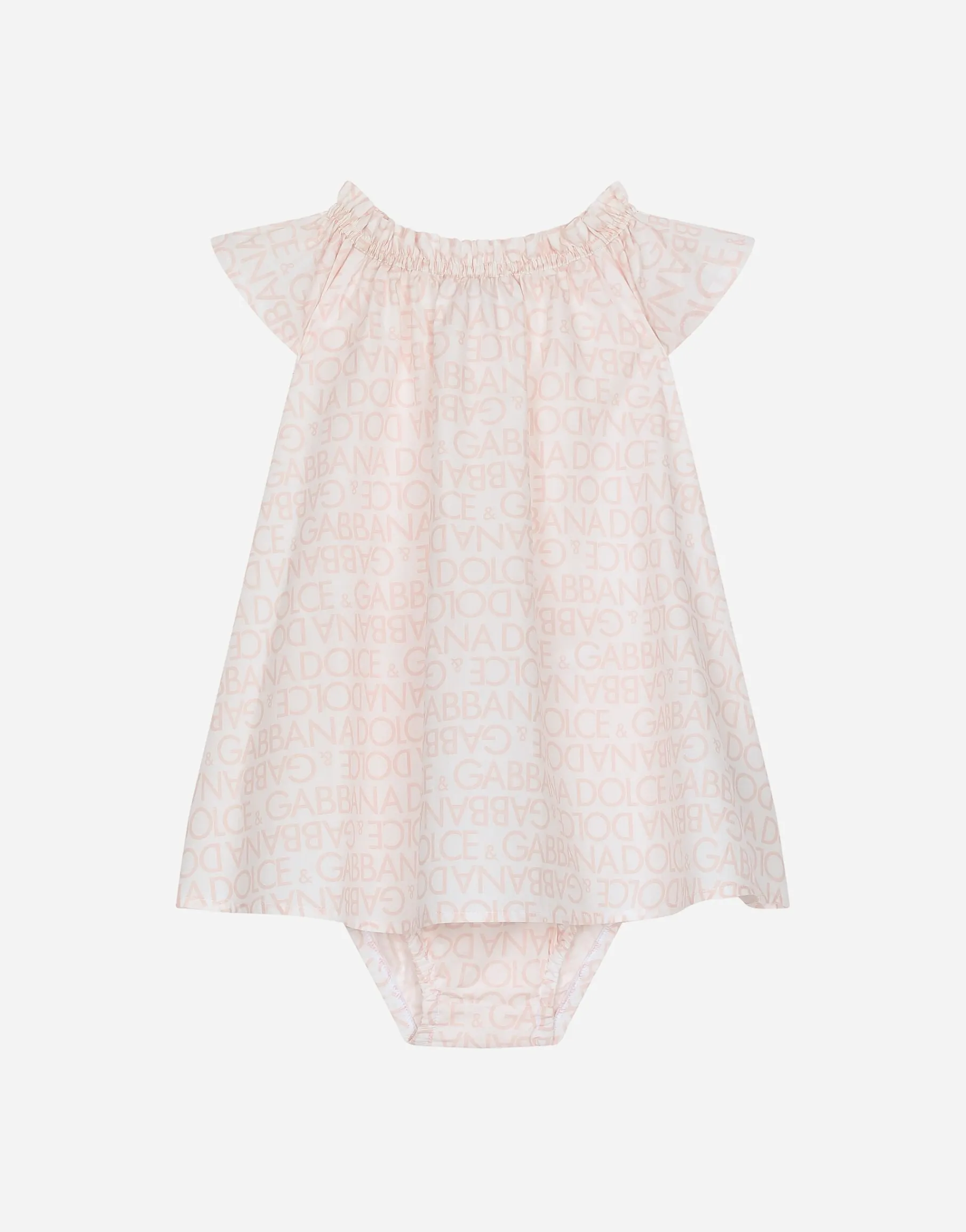 Poplin dress with bloomers