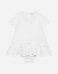 Poplin dress with DG logo
