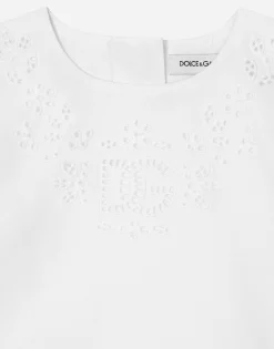 Poplin dress with DG logo