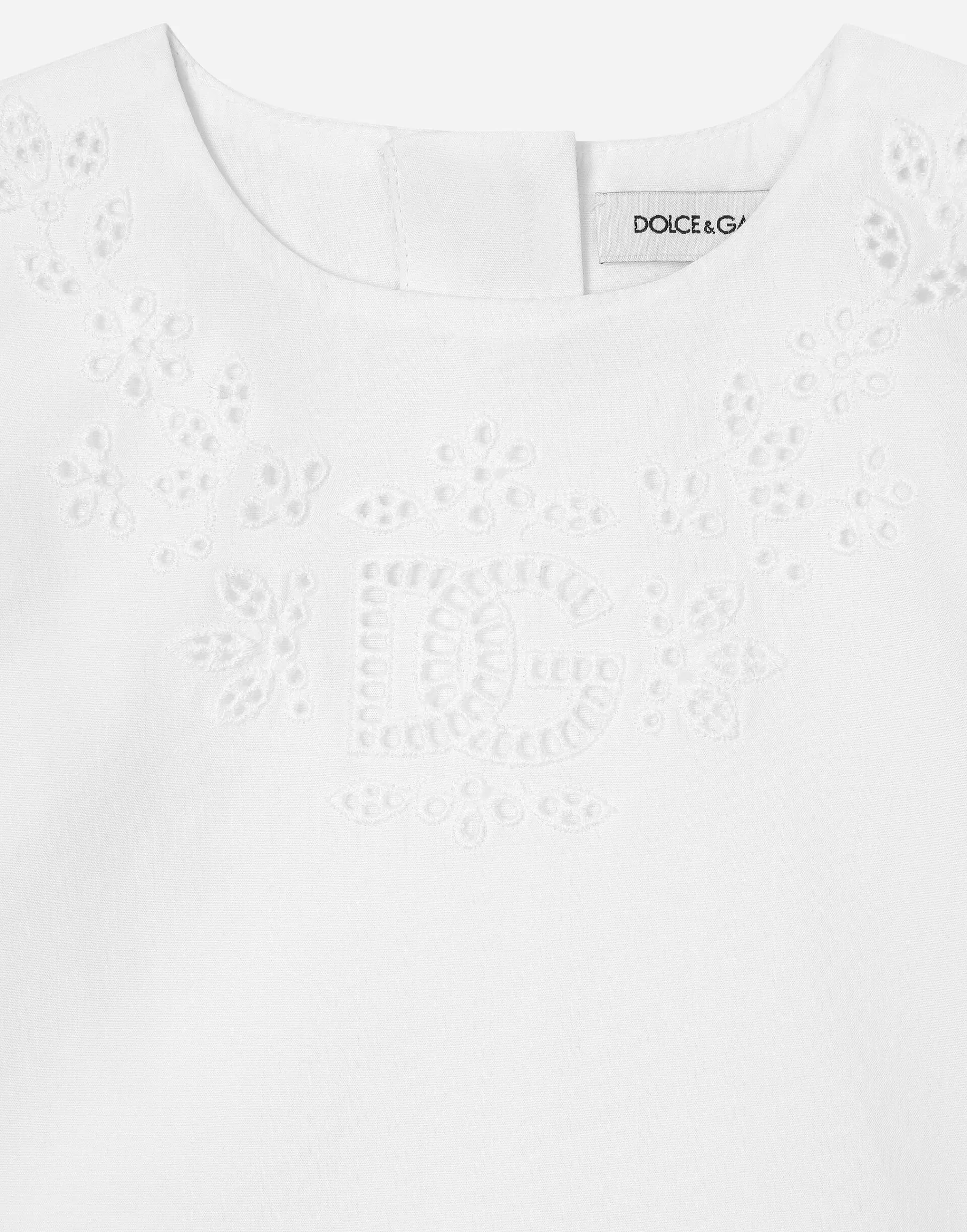 Poplin dress with DG logo