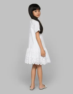 Poplin dress with DG logo