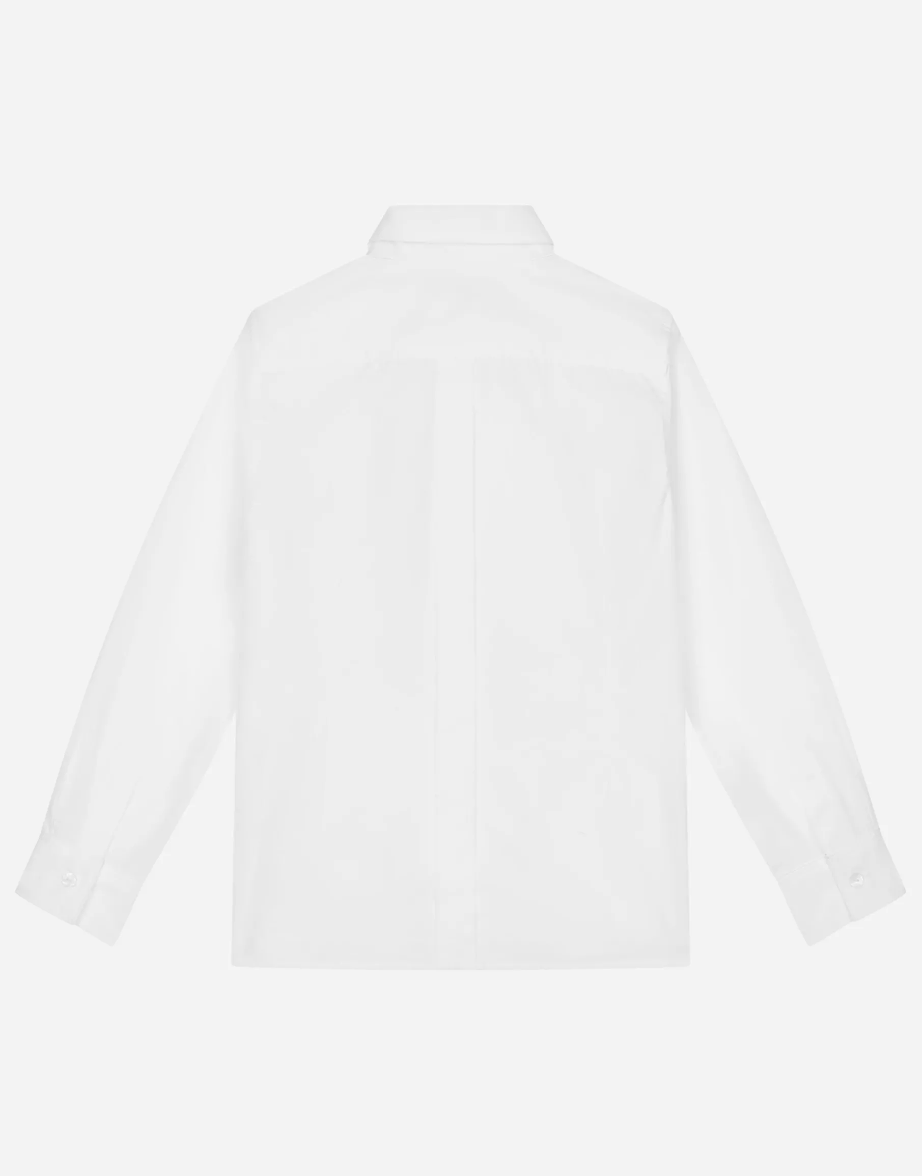 Poplin jacquard tuxedo shirt with DG logo