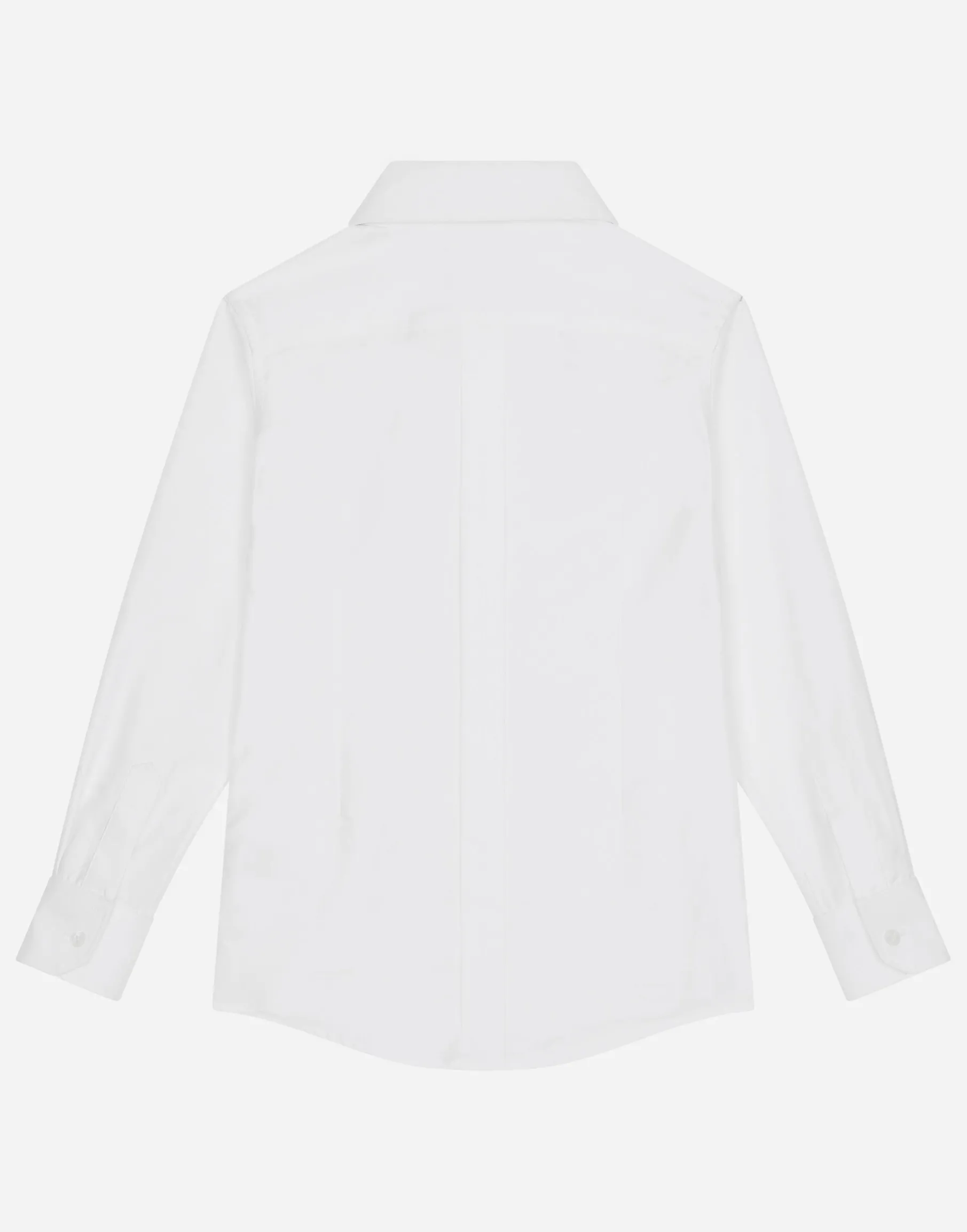 Poplin jacquard tuxedo shirt with DG logo