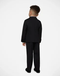 Poplin jacquard tuxedo shirt with DG logo