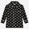 Poplin pajama shirt with DG logo print