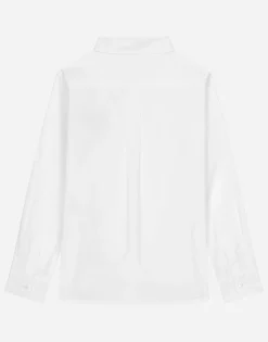 Poplin shirt with DG laurel logo