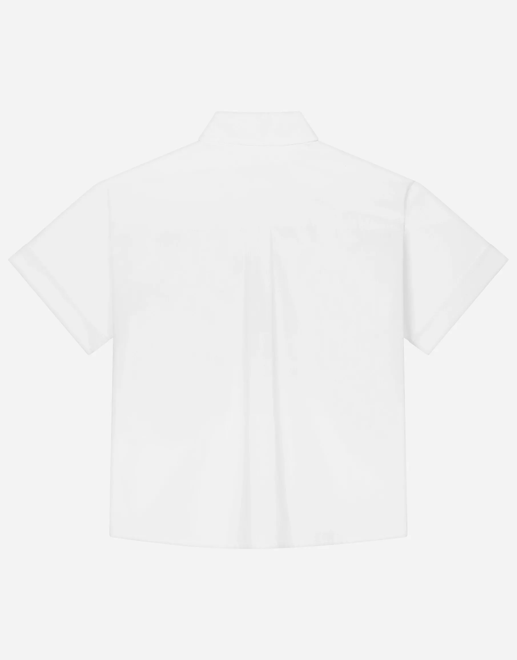 Poplin shirt with logo tag