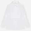 Poplin shirt with shirt-front detail