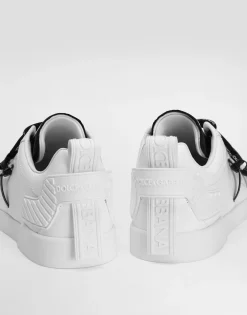 Portofino sneakers in calfskin and patent leather