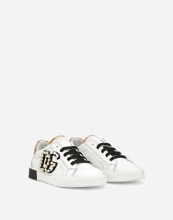 Portofino vintage calfskin sneakers