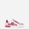 Printed calfskin Portofino sneakers