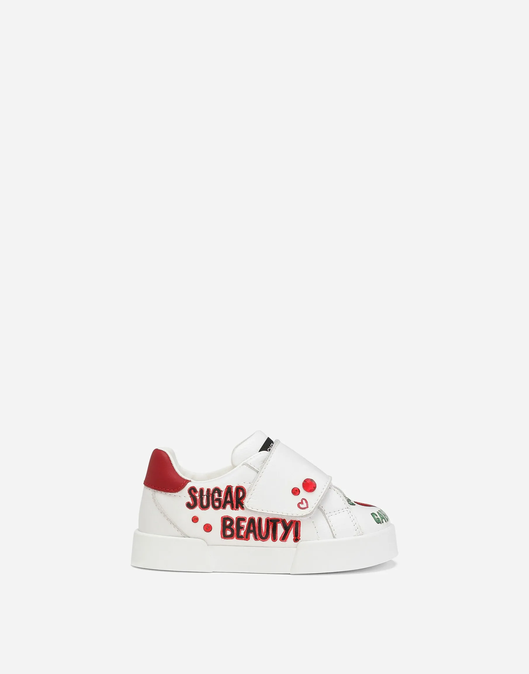 Printed calfskin Portofino sneakers