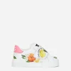 Printed calfskin Portofino sneakers