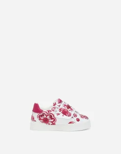 Printed calfskin Portofino sneakers