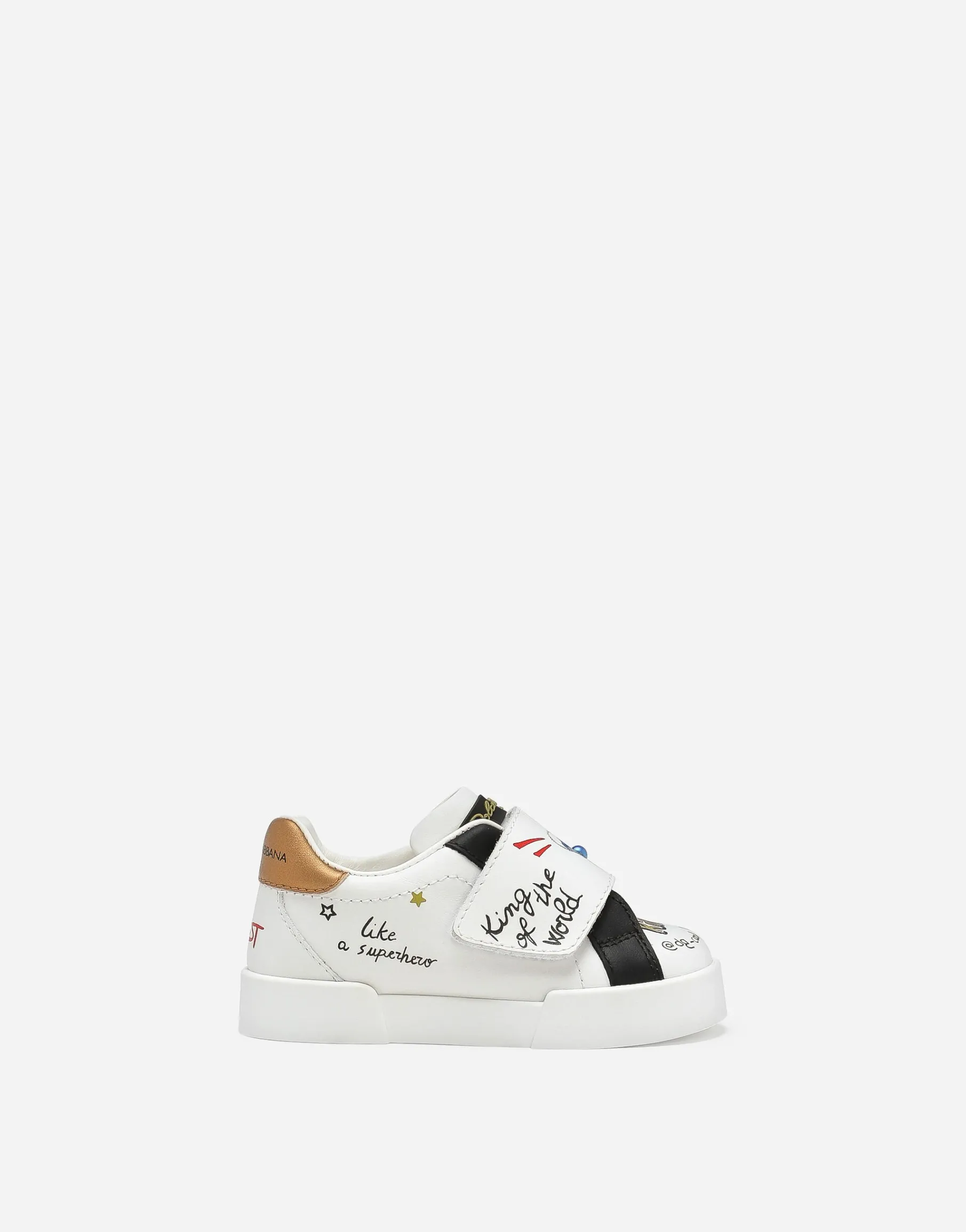 Printed calfskin Portofino sneakers