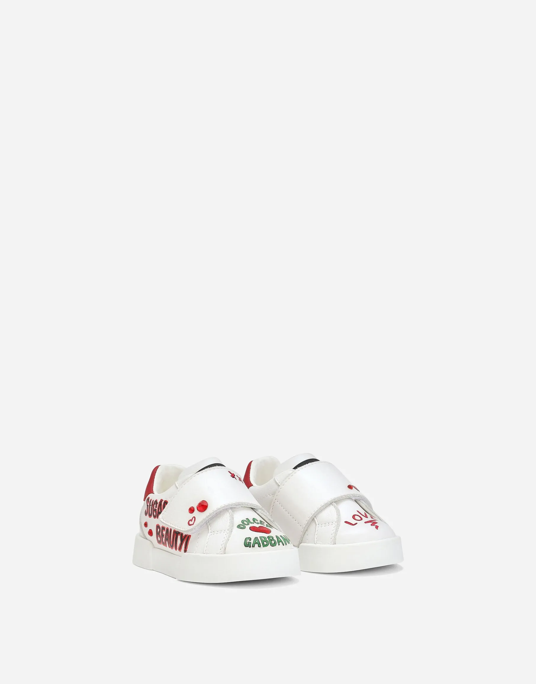 Printed calfskin Portofino sneakers