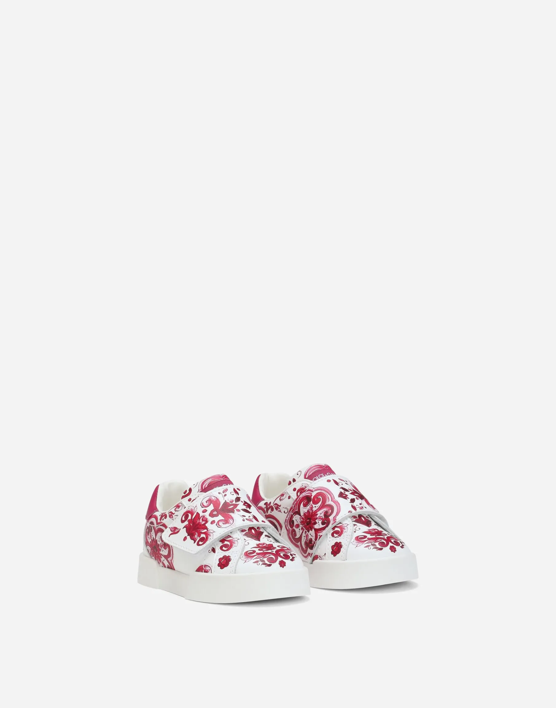 Printed calfskin Portofino sneakers