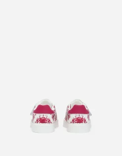 Printed calfskin Portofino sneakers