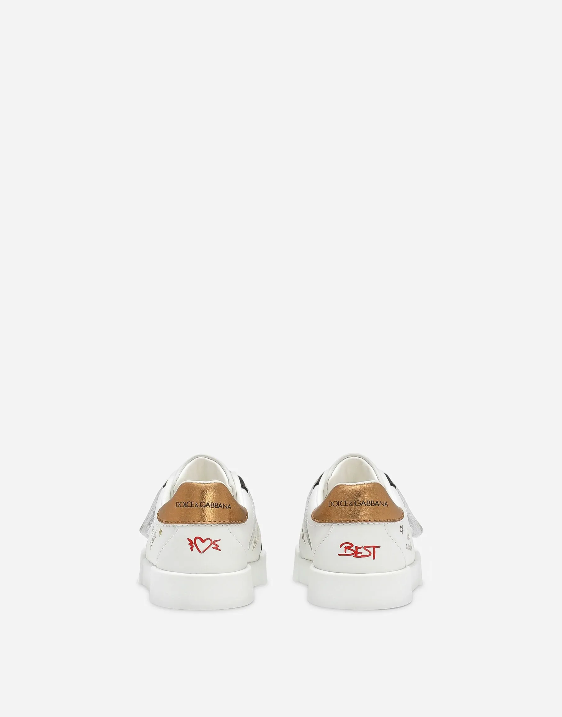 Printed calfskin Portofino sneakers