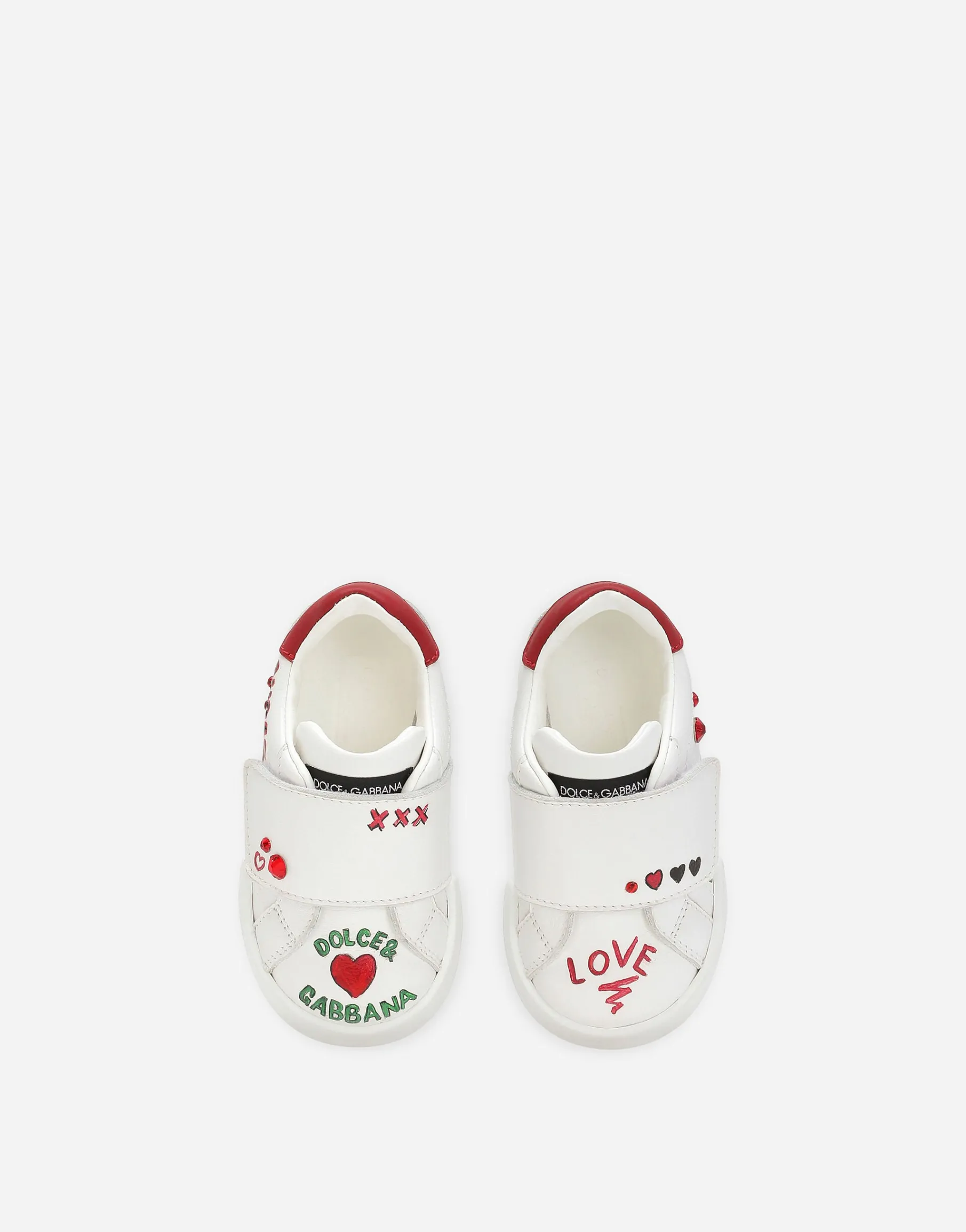Printed calfskin Portofino sneakers