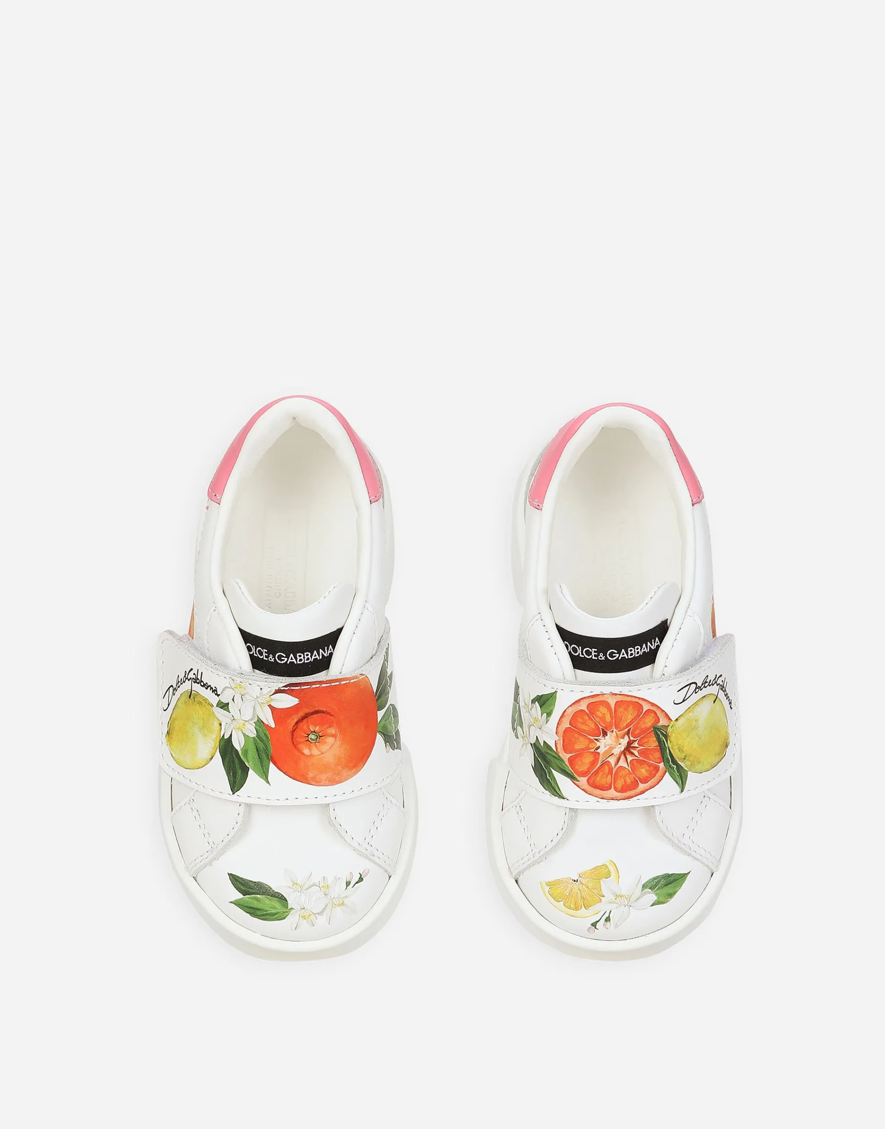 Printed calfskin Portofino sneakers