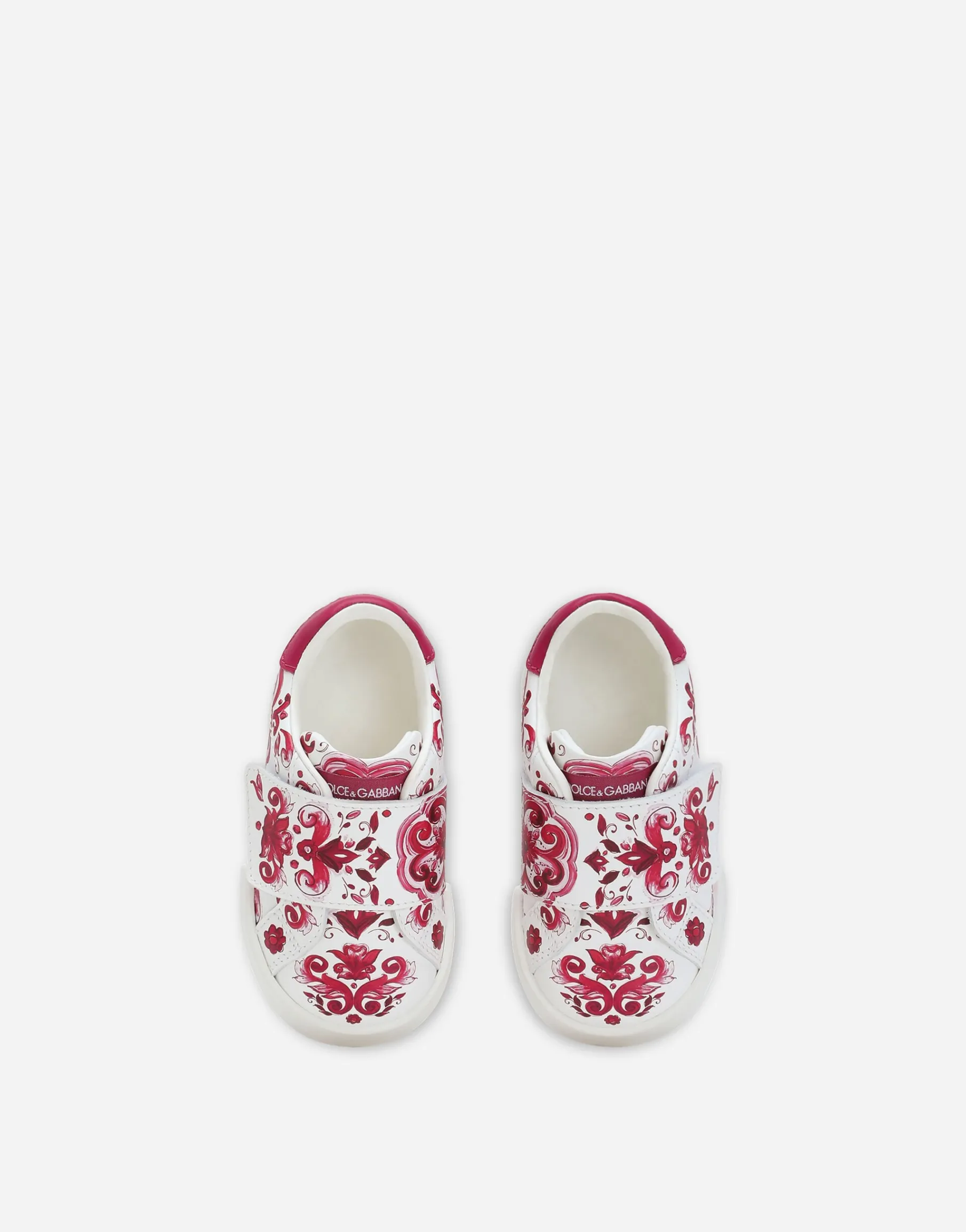 Printed calfskin Portofino sneakers