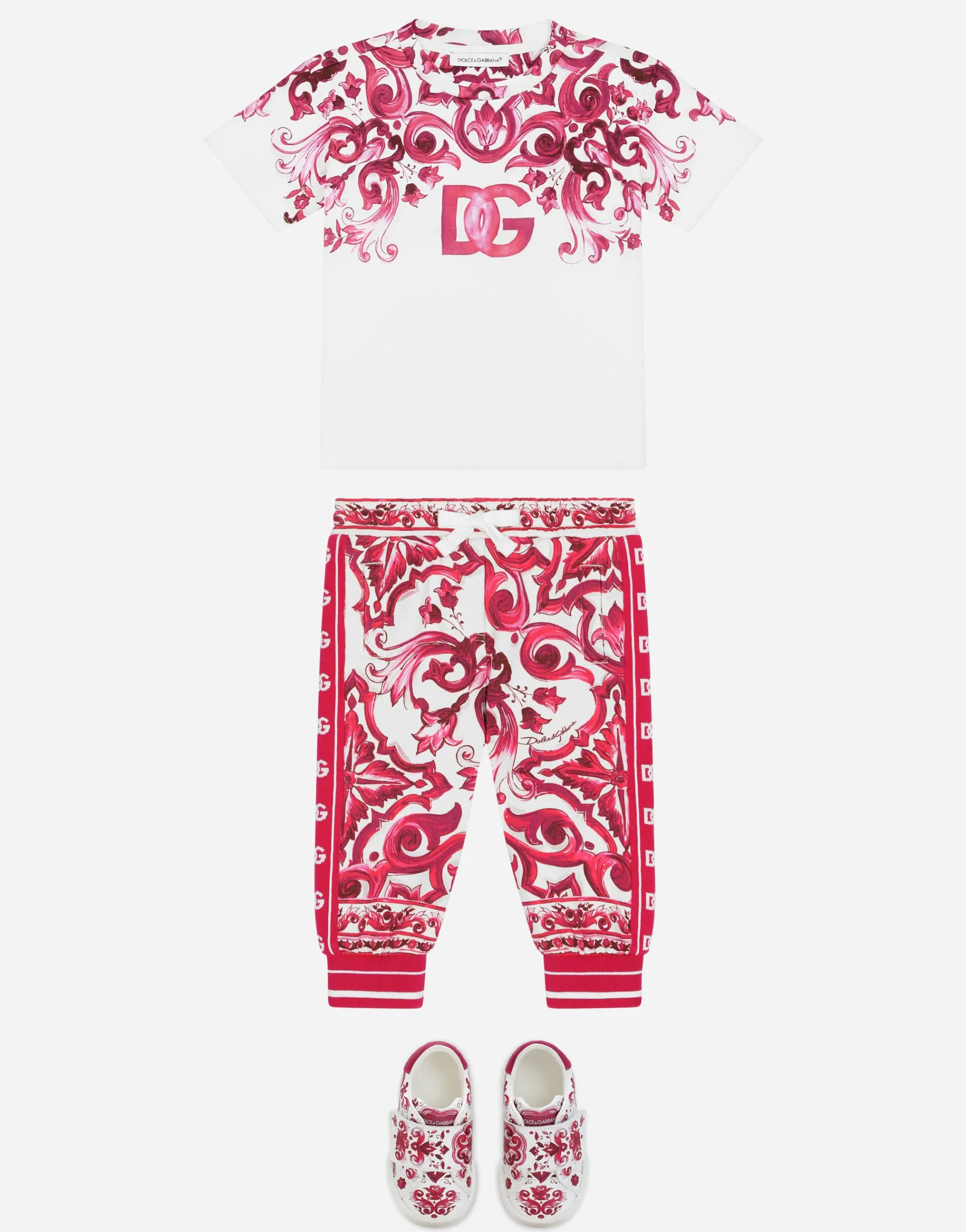 Printed calfskin Portofino sneakers