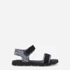Printed calfskin sandals
