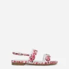 Printed calfskin sandals