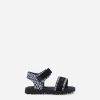 Printed calfskin sandals
