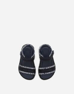 Printed calfskin sandals
