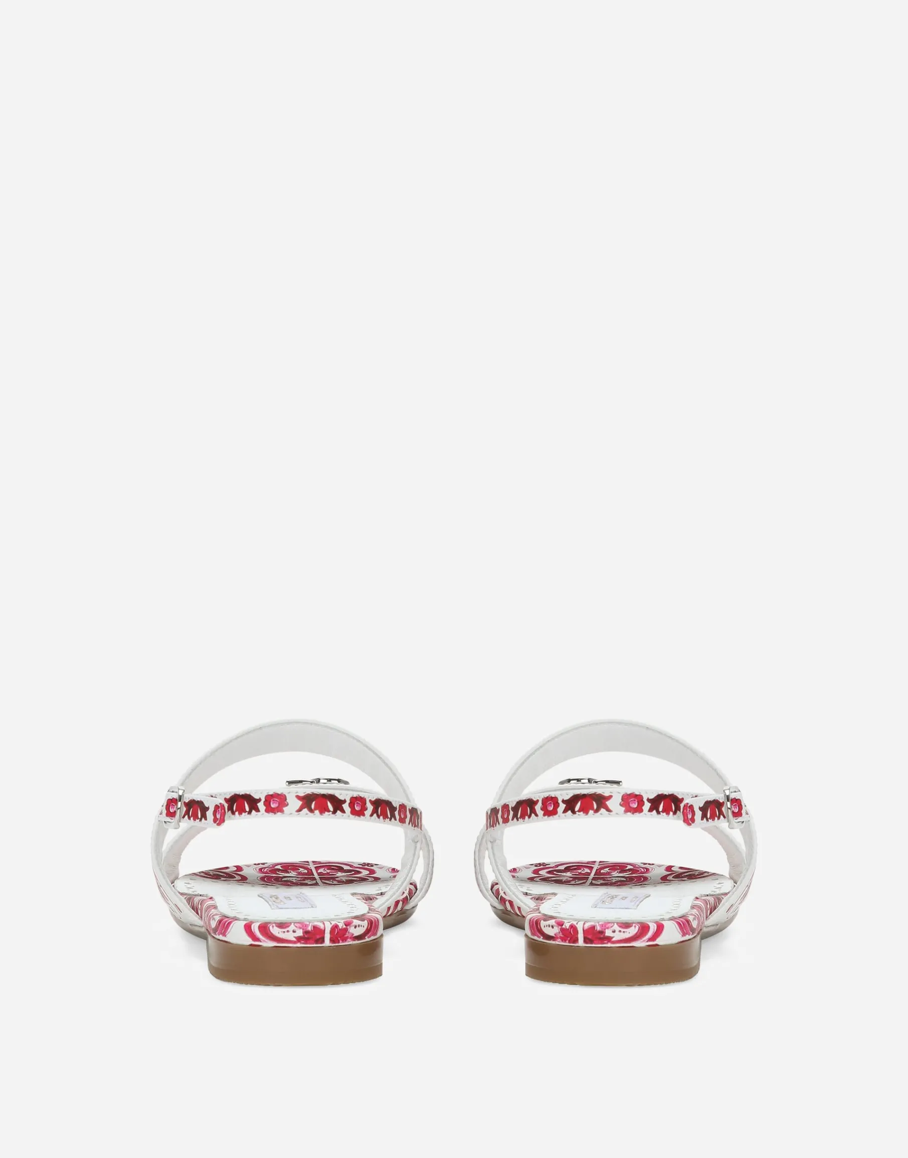Printed calfskin sandals
