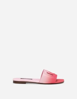 Printed calfskin sliders